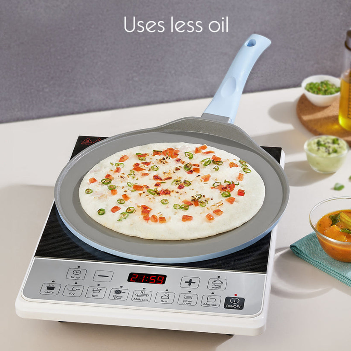 Borosil Vajra Ceramic Dosa Tawa, 28 cm & 31 cm
