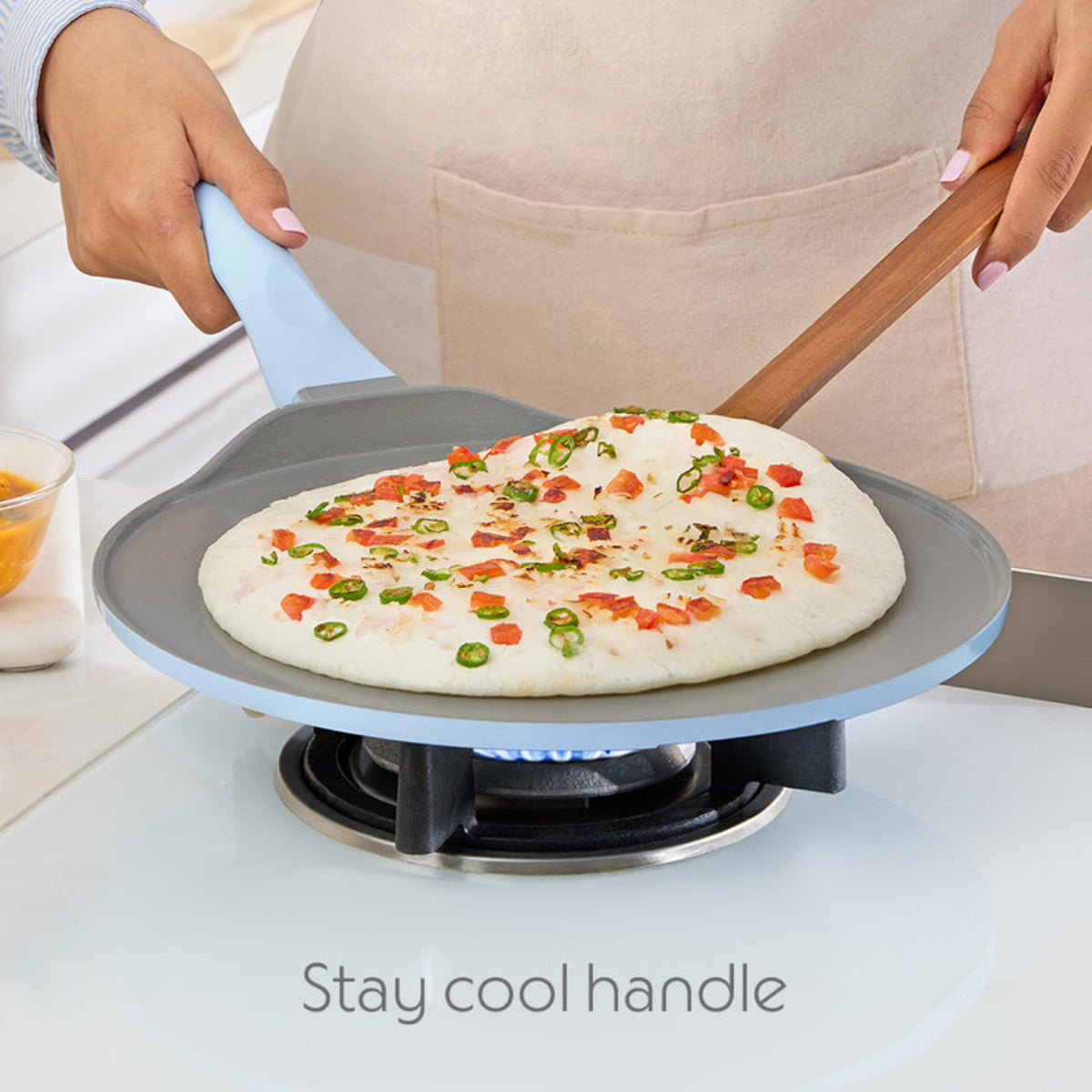 Borosil Vajra Ceramic Dosa Tawa, 28 cm & 31 cm
