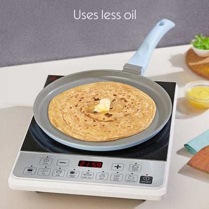 Borosil Vajra Ceramic Flat Tawa 26 & 28 cm