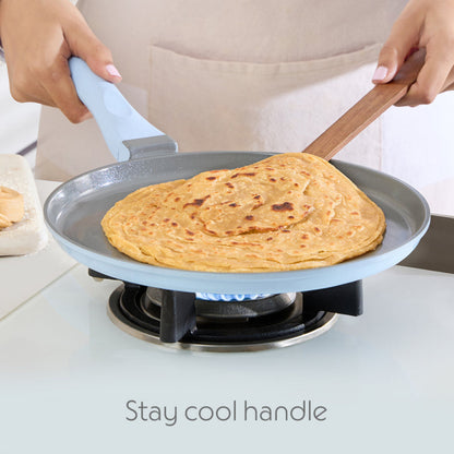 Borosil Vajra Ceramic Flat Tawa 26 & 28 cm