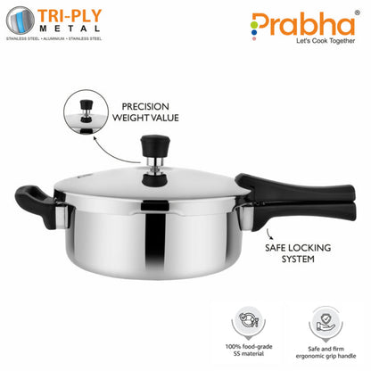 Prabha Triply Whizz Pressure Pan
