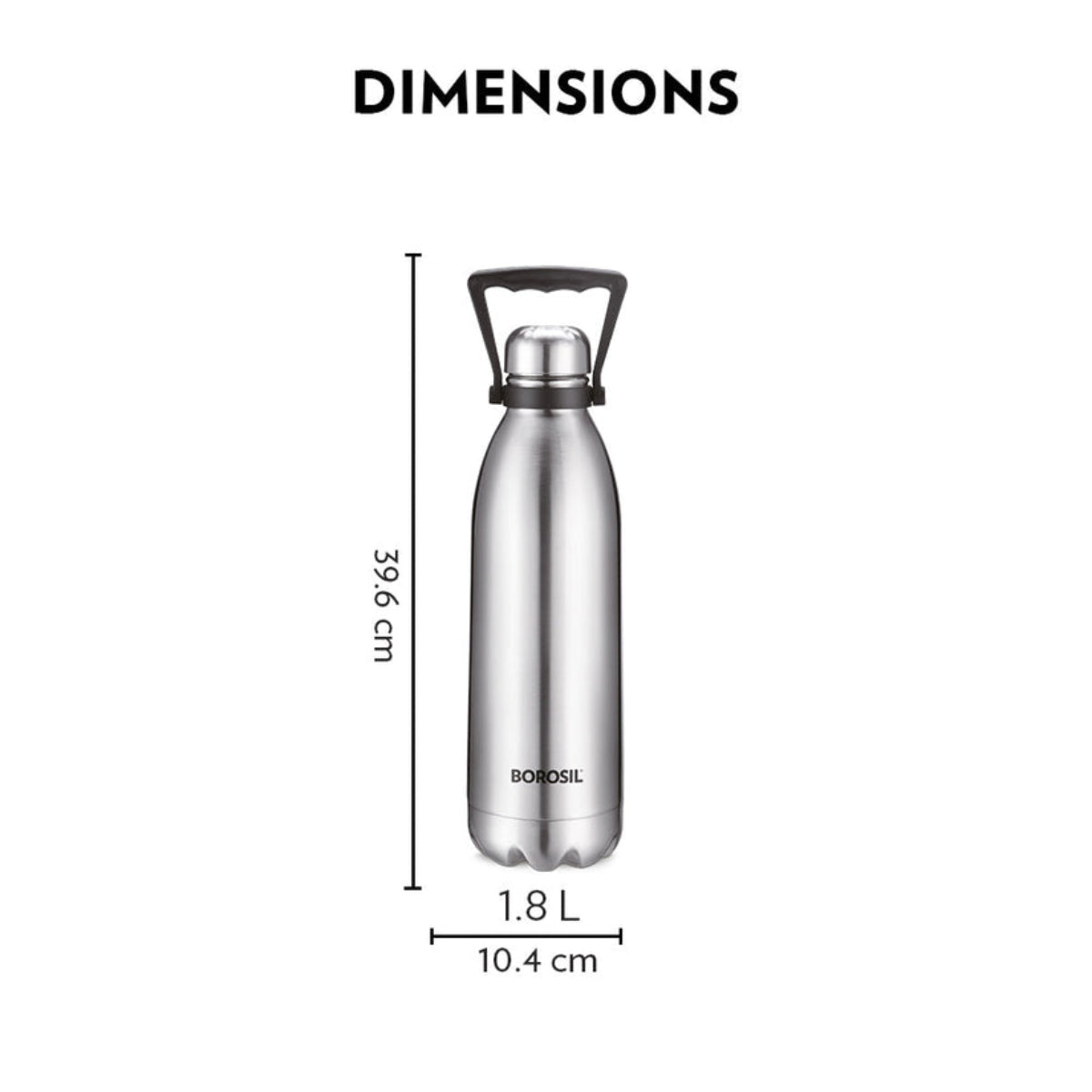 Borosil Bolt Double Wall Bottle| Leak Proof | 24hrs hot/cold