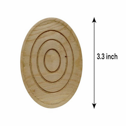 Round Rewashable Wooden Antique Coasters with Stand | Premium Quality Solid Wood
