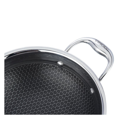 Vinod Platinum X Stainless steel Nonstick Wok Kadai 24 cm 2.5 Liter PXKD24