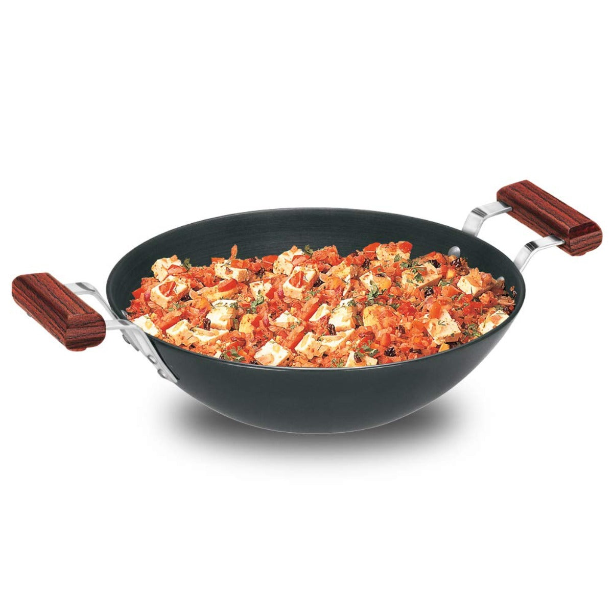 Futura Hard Anodised Deep-Fry Pan Wok Induction Friendly by Hawkins IAD375